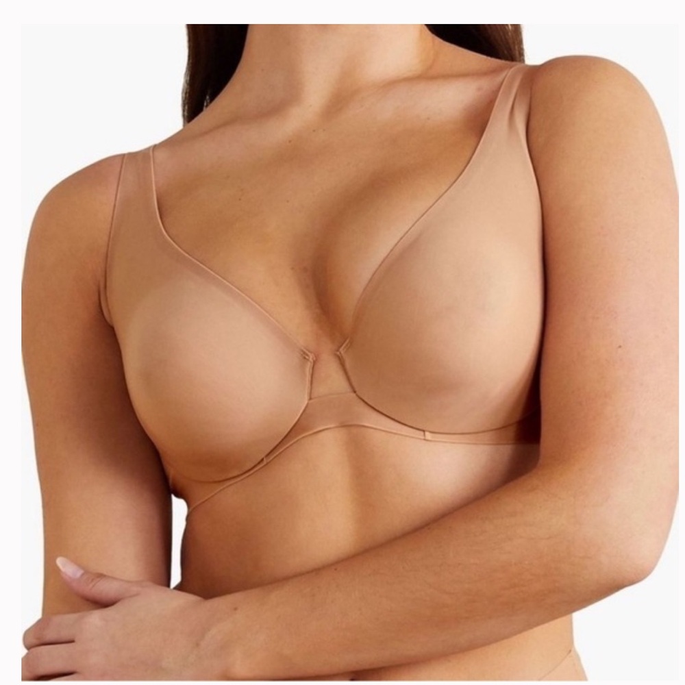 Skims Naked Plunge Bra Honey Beige